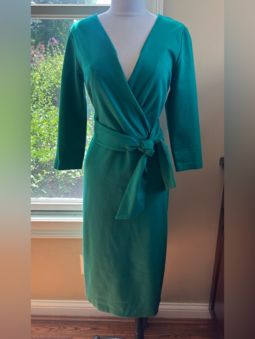 Boden Sophie Ponte Knit Faux Wrap Dress, Size 8